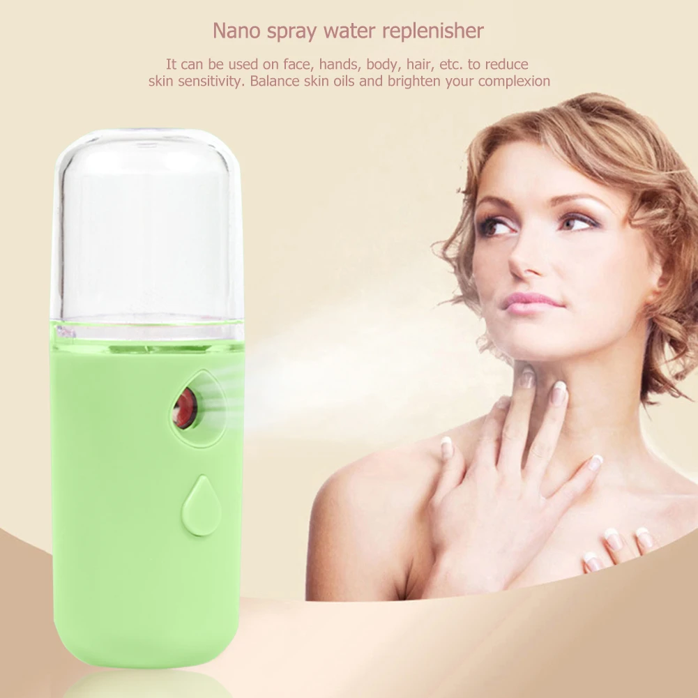 

30ml USB Rechargeable Face Steamer Nano Facial Mist Sprayer Humidifier Steamer Moisturizing Beauty Instruments Skin Care Tools