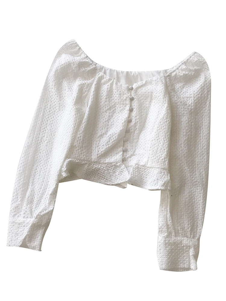 Новинка 2020 весенне-летняя и осенняя модная женская Повседневная Рабочая блузка