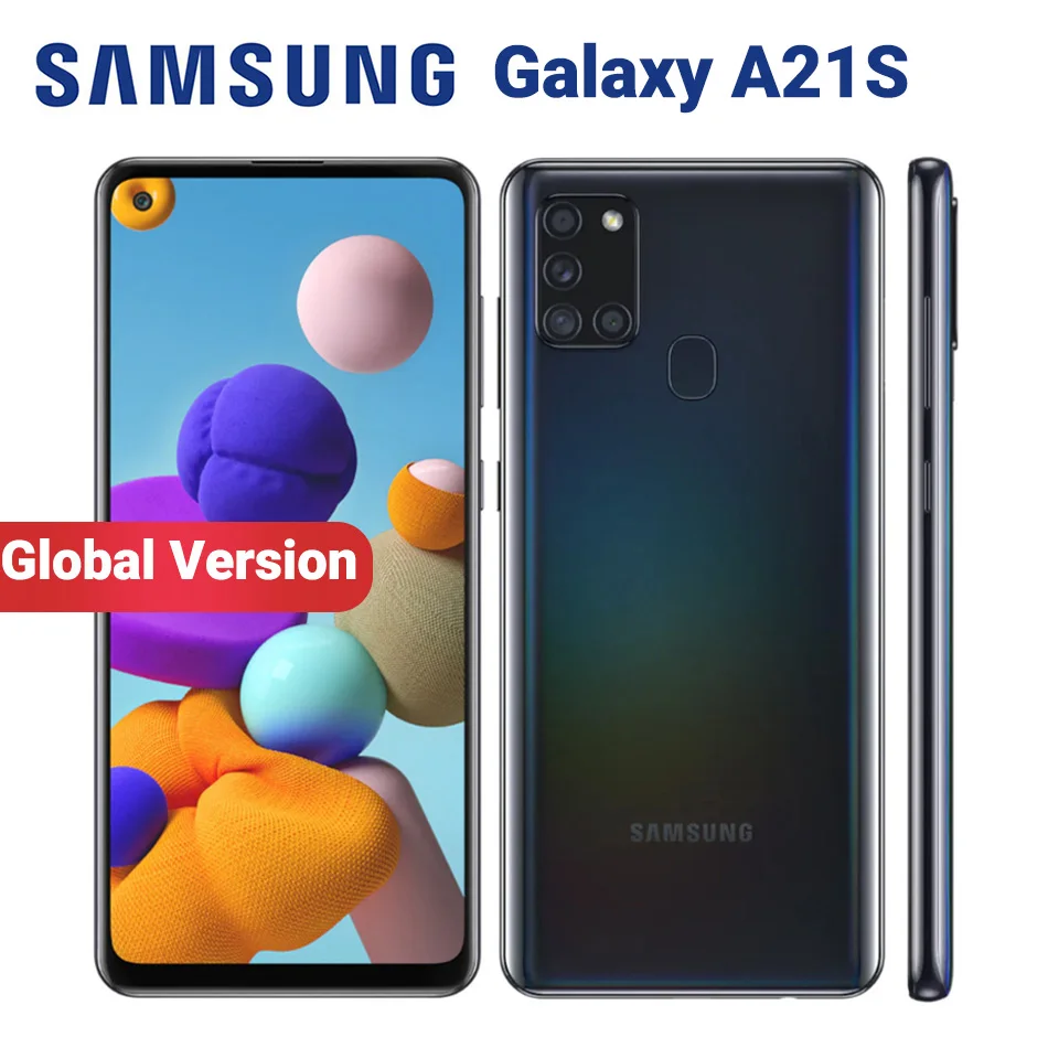 

Смартфон Samsung Galaxy A21s A217F/DS, 4 Гб 64 Гб мобильный телефон, 5000 мАч, Восьмиядерный процессор, экран 6,5 дюйма, четыре камеры 48 МП, Две сим-карты, 4G