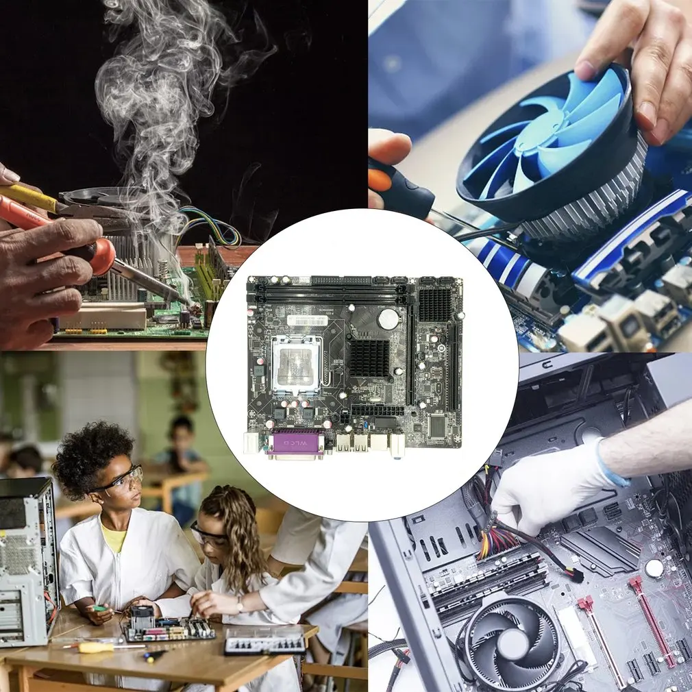 

G41-771/775 ATX Motherboard Supports LGA771 CPU DDR3 Memory Module Four-Core Four-Thread Set Display for PC