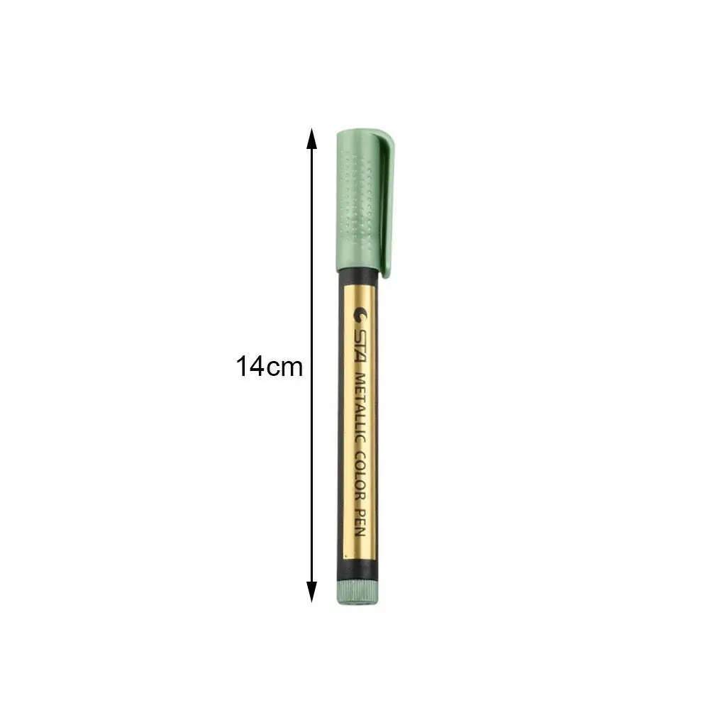 

1/10 Color Metallic Paint Marker Pen stationery For DIY Album Scrapbook Card Painting Marker Glass Photo Art Writing Making T2O8