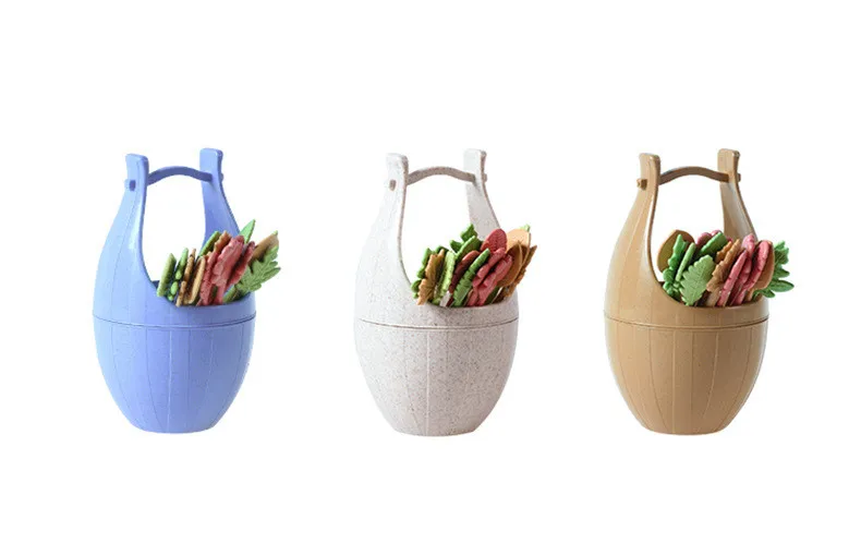 15 шт./компл. НОВЫЙ СТВОЛ листья фруктовые вилки фруктов зуб Палочки обеда и других