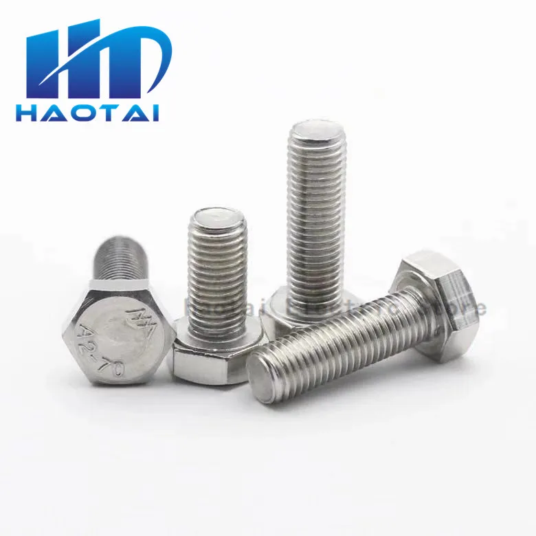 10 шт. M3 M4 M5 M6 M8 A2 304 Нержавеющая сталь Метрическая Резьбовая DIN933 внешний