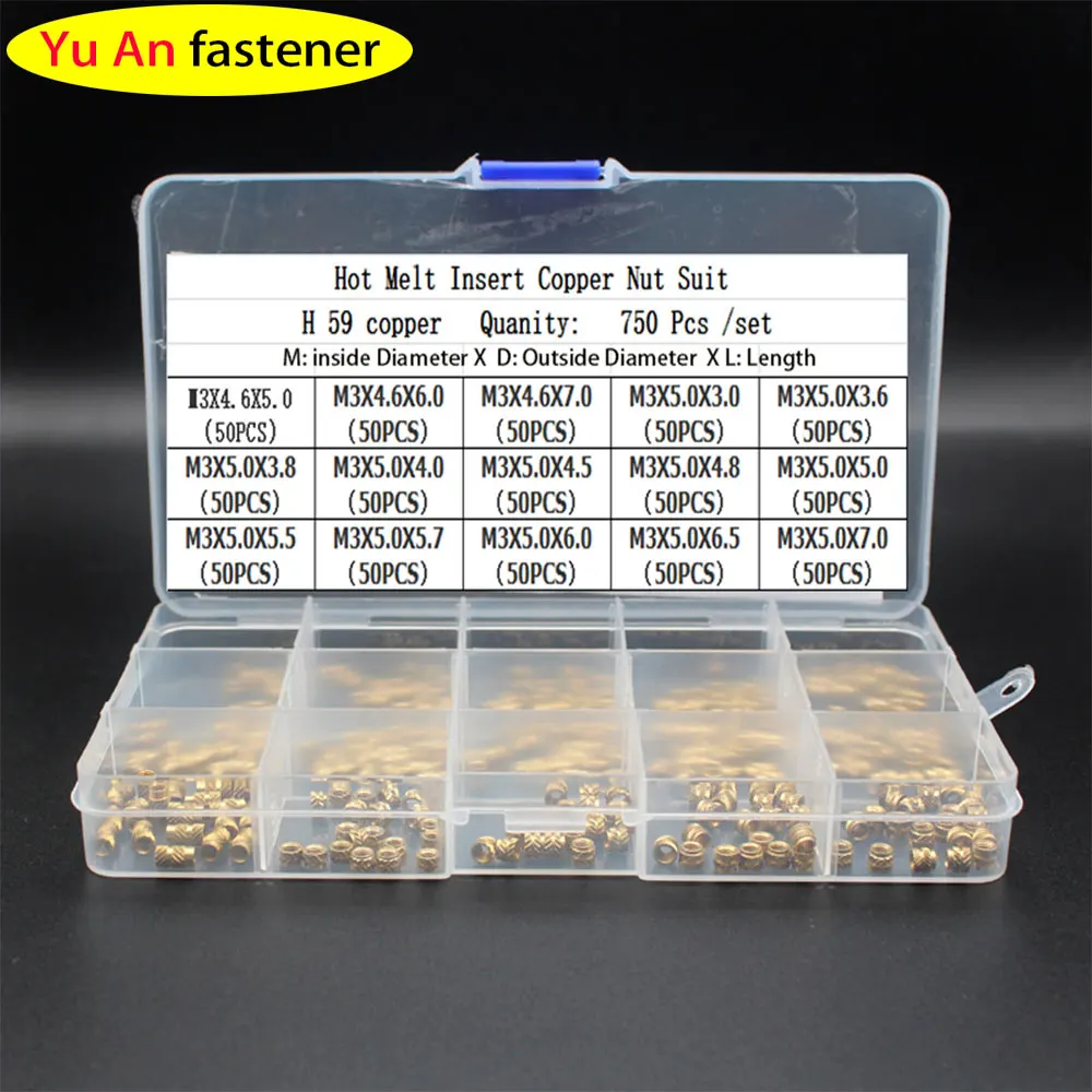 

Латунь термоплавкая краска для инкрустированные гайка набор тепловой деформации Медь нитки инкрустированные гайка набор SL двойная саржа с...