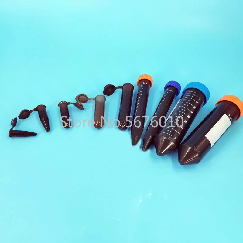 0 5 50 мл коричневая центрифужная трубка пластиковые трубки с колпачками пробирки