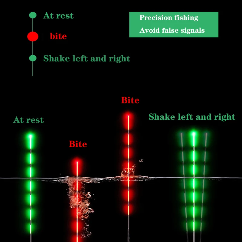 Датчик силы тяжести легкий поплавок для рыбалки светящийся ночью автоматическое