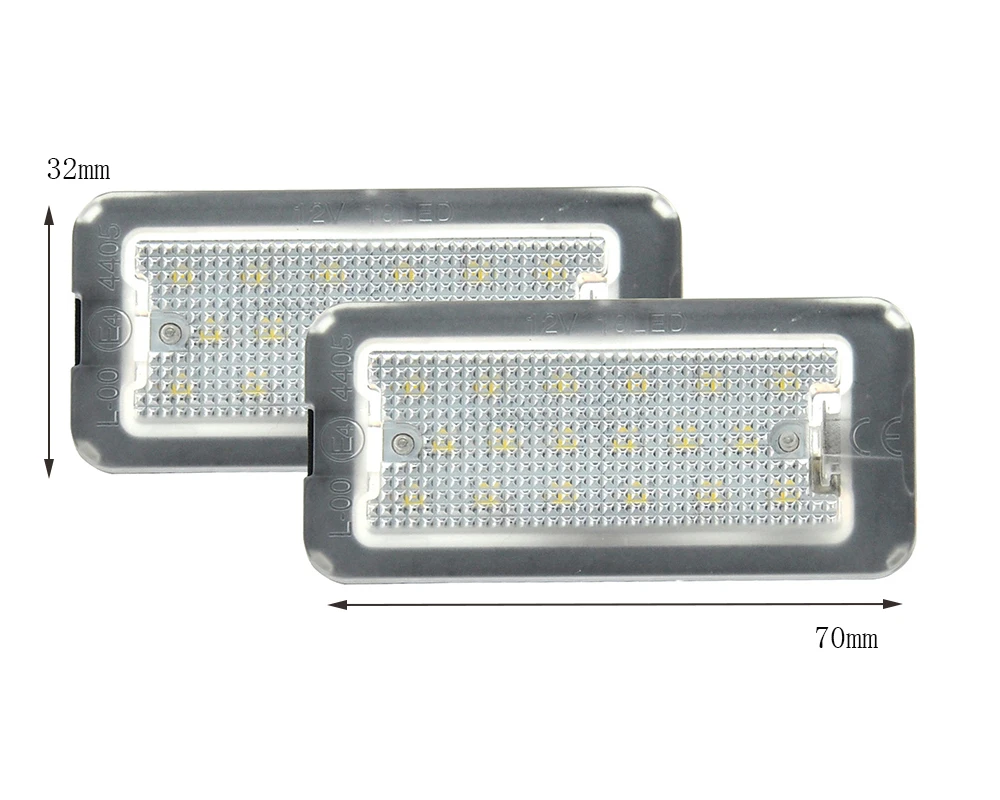 Canbus Белый светодиодный номерной знак огни для Fiat 500 500C 2009- OEM: 51800482