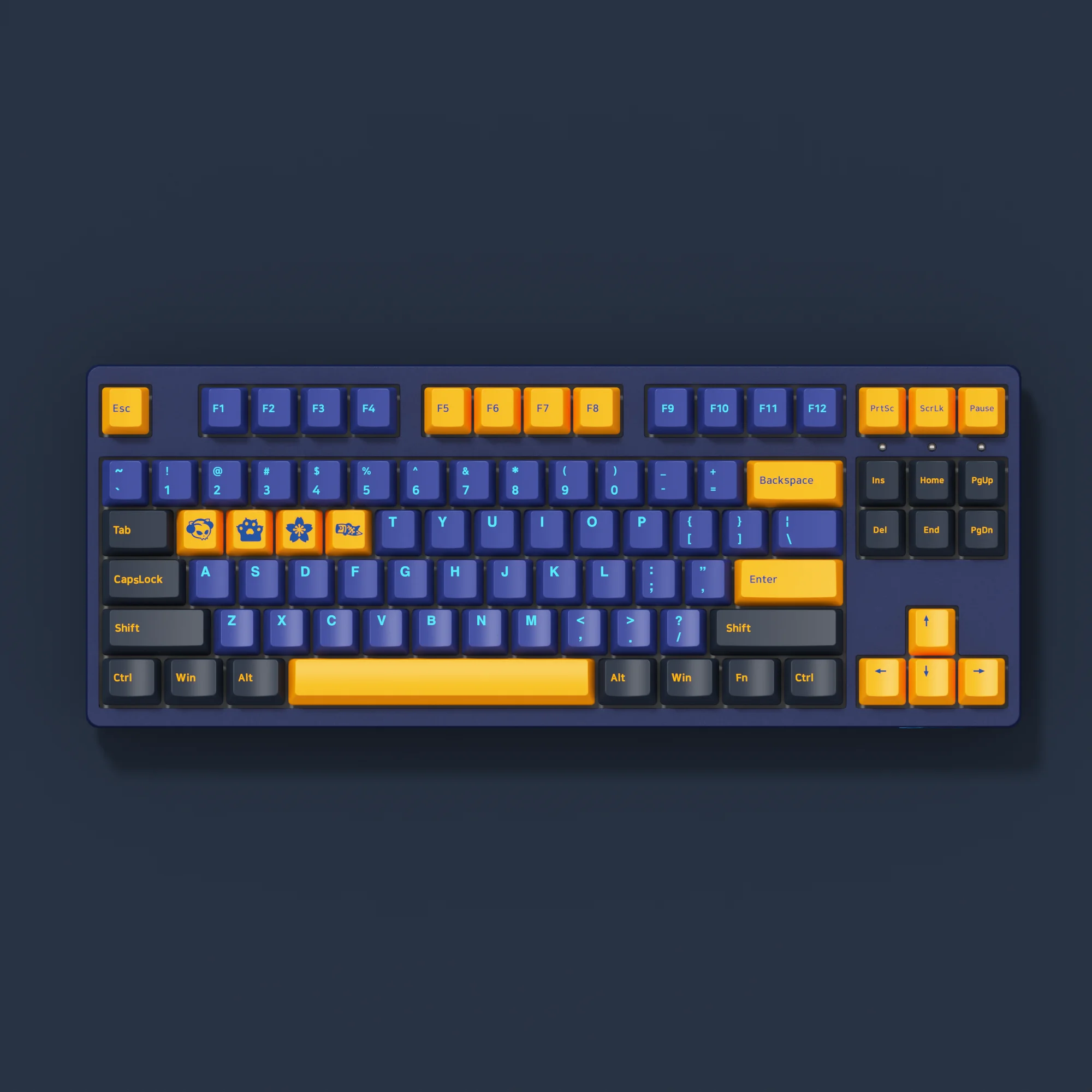 Проводная игровая клавиатура AKKO 3087 V2 Horizon 87 клавиш USB Type C клавиши 85% PBT Switch для