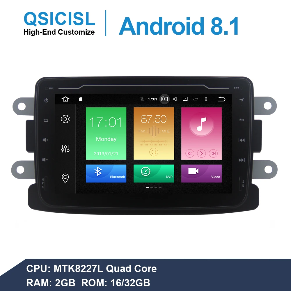 Android 8 1 ips 7 &quotавтомобильный dvd gps плеер для Duster/Dacia/Sandero/Logan/Captur/Lada/Xray головное