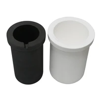1 5 kg induction furnace dedicated graphite crucible cup with quartz ceramic protective sleeve for melting metal set combination