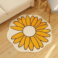 ins star carpet cartoon daisy living room area rug bathroom doormat anti slip absorbent floor mats bedroom decorative egg carpet