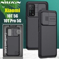 for xiaomi mi 10t pro 10t lite 5g case nillkin slide camera protection lens protect privacy cover on redmi note 10 pro funda