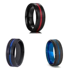 Классические мужские кольца 8 мм, шармы, ювелирные изделия унисекс, кольца на палец, Свадебные обручальные аксессуары на годовщину, Рождественский подарок