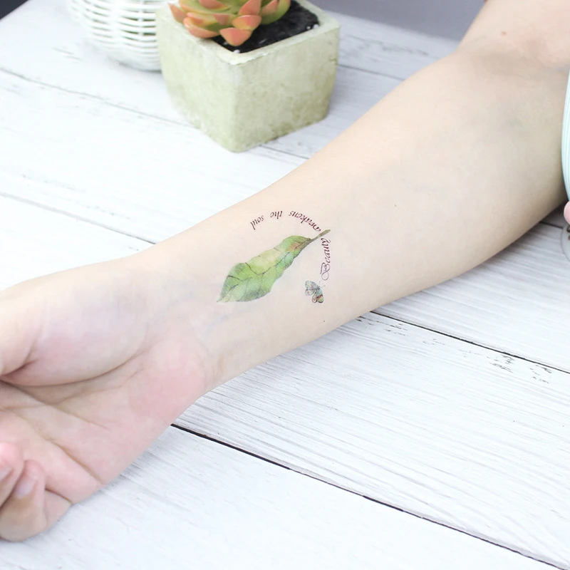 Летние Поддельные татуировки водостойкие Временные женские на руку лодыжку
