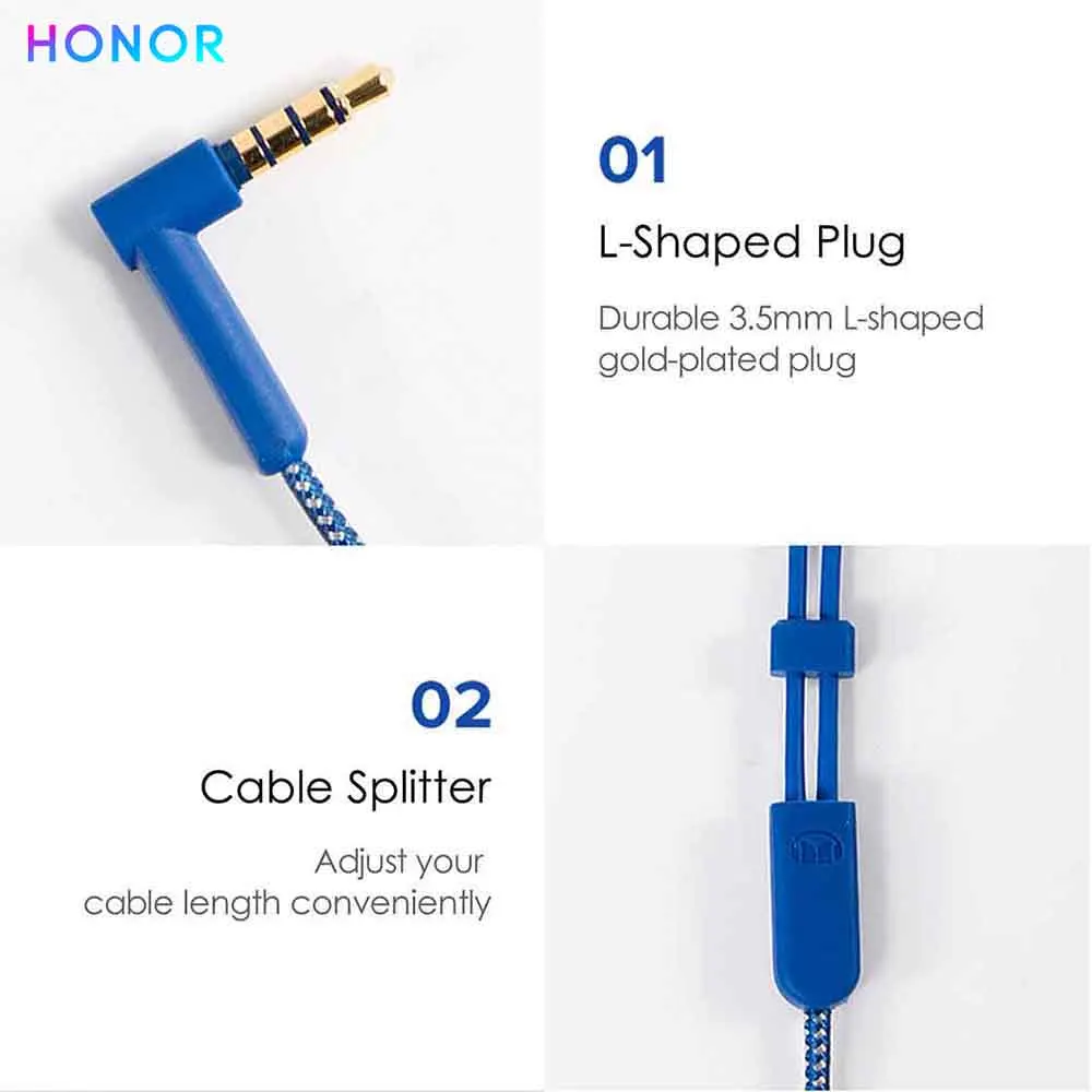 HONOR AM17 проводные наушники высокого Разрешение объем Управление не допускает