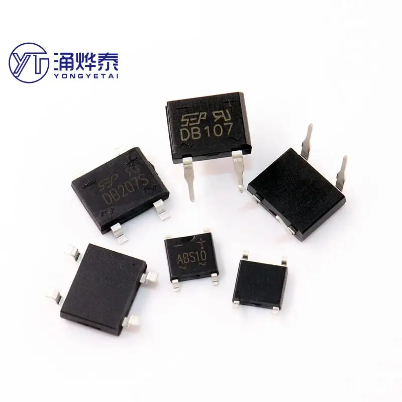 

YYT 50PCS DB107 DB207 MB6M MB10M DB107S DB207S MB6S MB10S MB6F MB10F ABS10