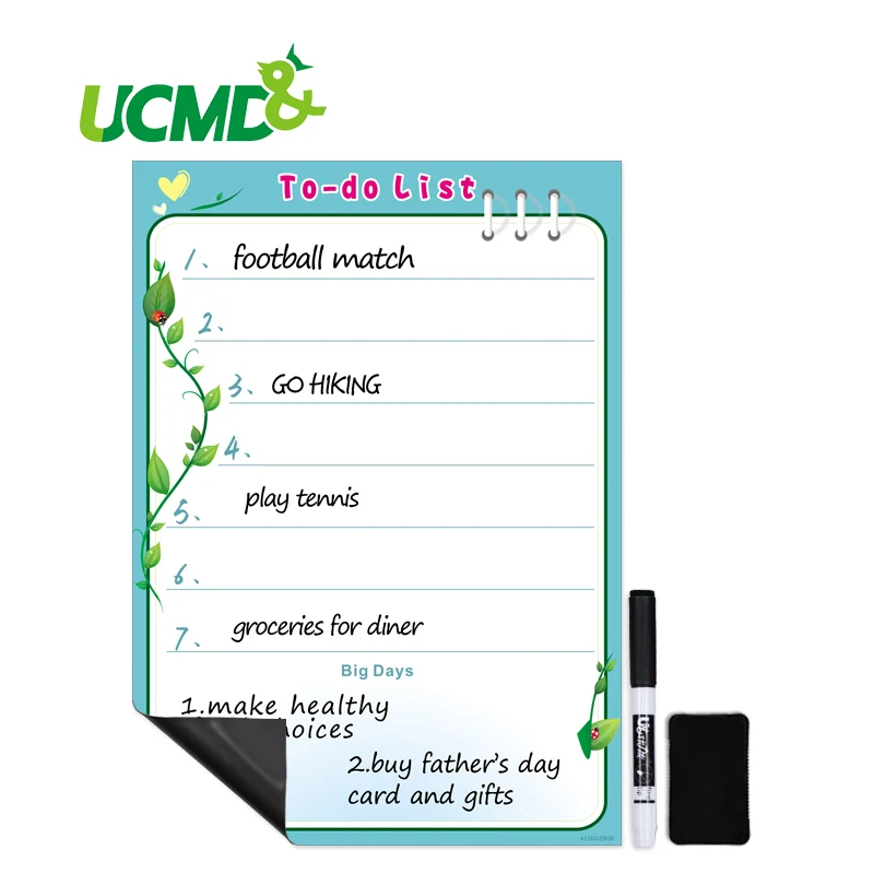 Холодильник Кухня напоминание Памятка стираемые магнитные сообщения Белая