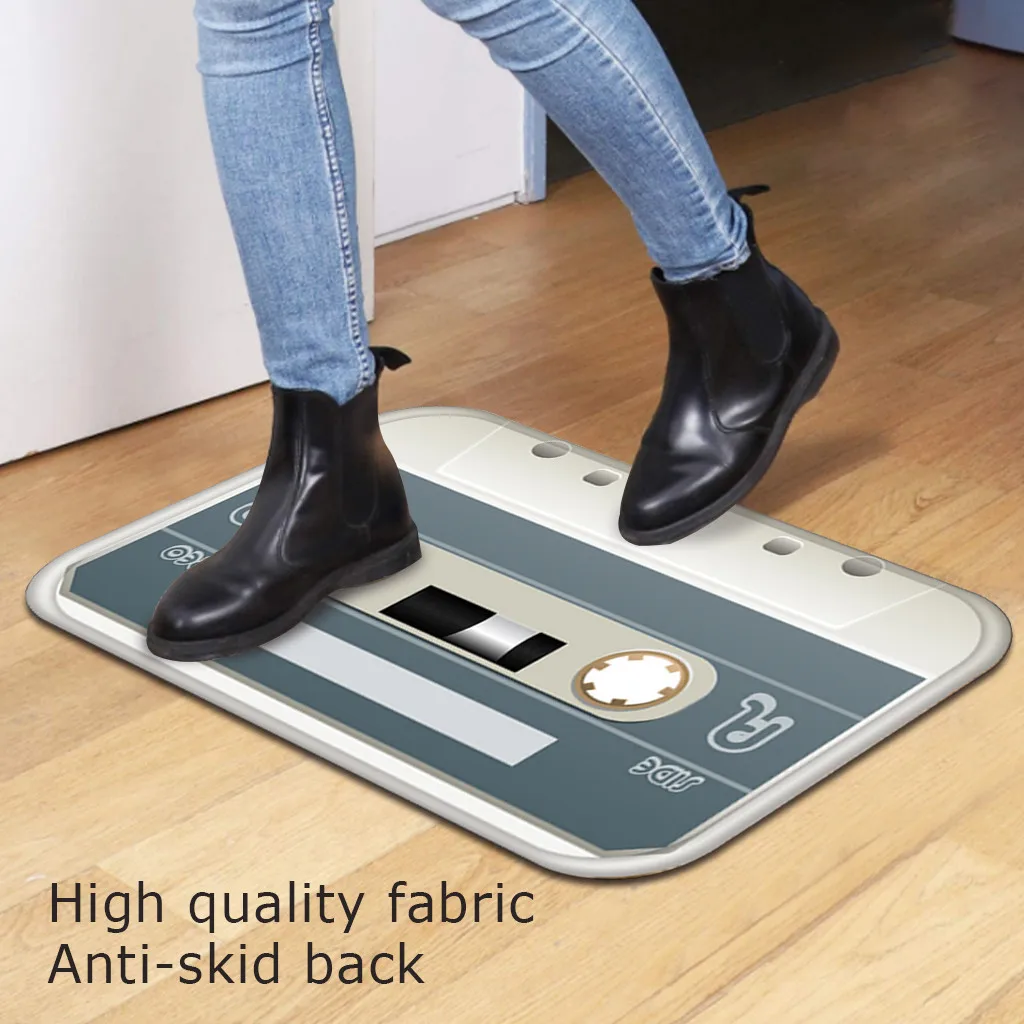 Винтажный коврик на магнитной ленте для двери крыльца противоскользящий