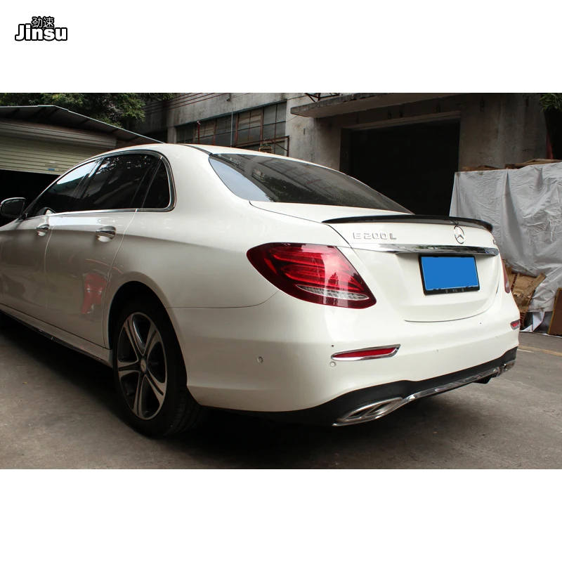 Стильный спойлер AMG для заднего багажника из углеродного волокна губа Benz E class sedan