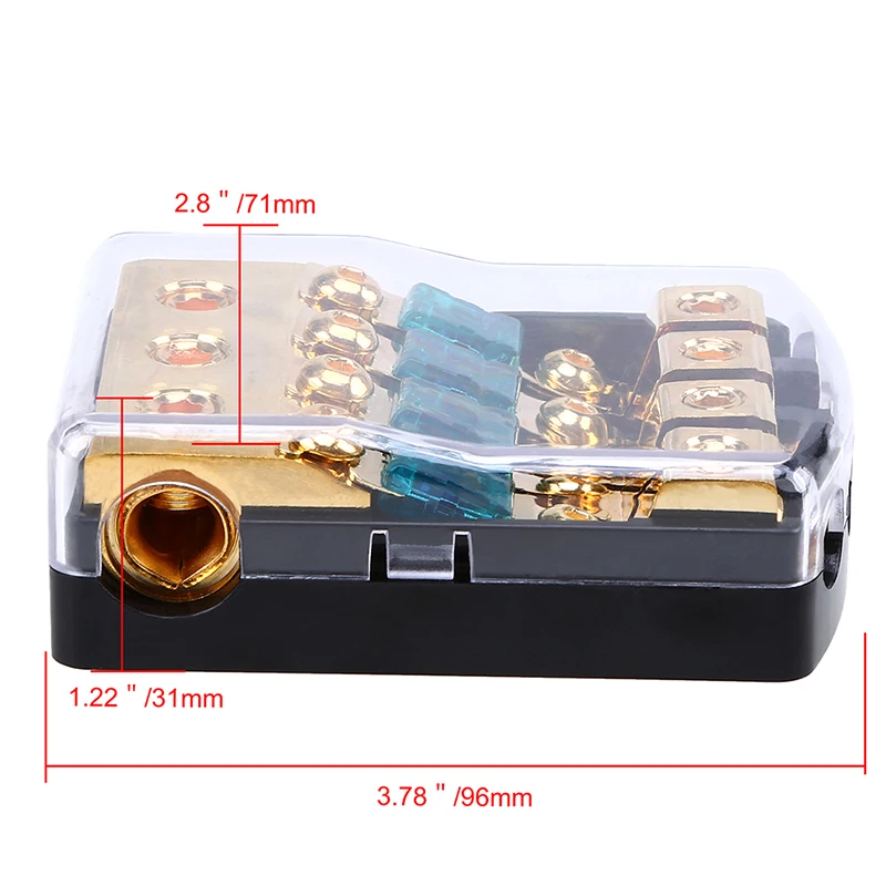 Posbay автомобильные коробки предохранителей автомобильная цепь 1 в 4 выхода