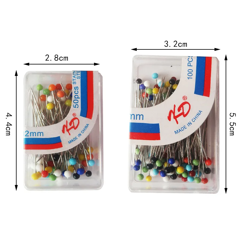 50/100 шт многоцветные/белые швейные штифты прямые для изготовления платьев