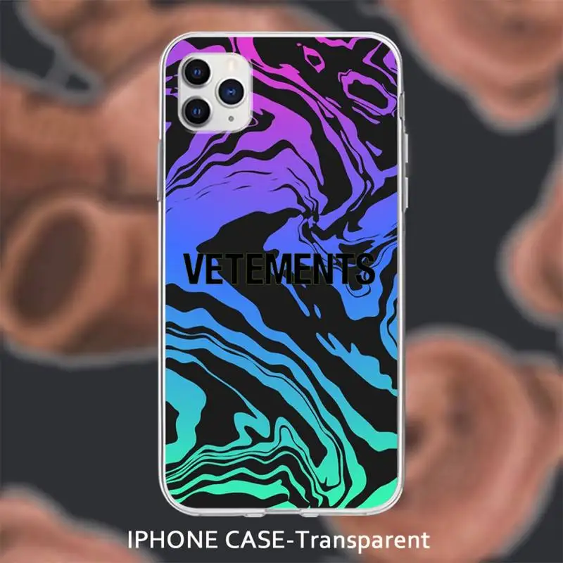 

Luxury brand Vetements Phone Case iphone se 2020 6 6s 7 8 plus cover iphone 12 mini 11 pro x xs max xr fundas