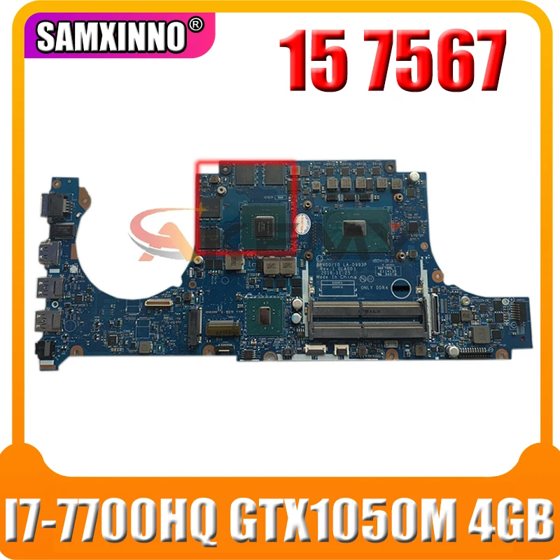 Материнская плата Akemy для ноутбука Dell Inspiron 15 7567 с SR32Q I7-7700HQ GTX1050M 4 Гб CN-0P84C9 0P84C9 P84C9