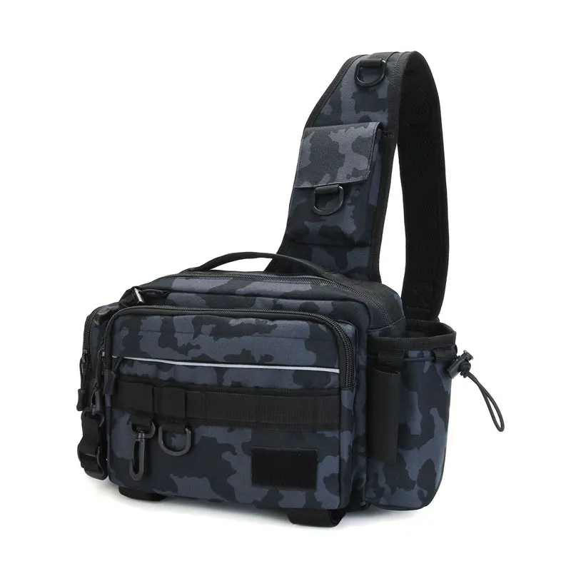 

Multifunctional Fishing Tackle Bags Single Shoulder Crossbody Bag Waist Pack Fish Lures Gear Utility Storage Tool Chest