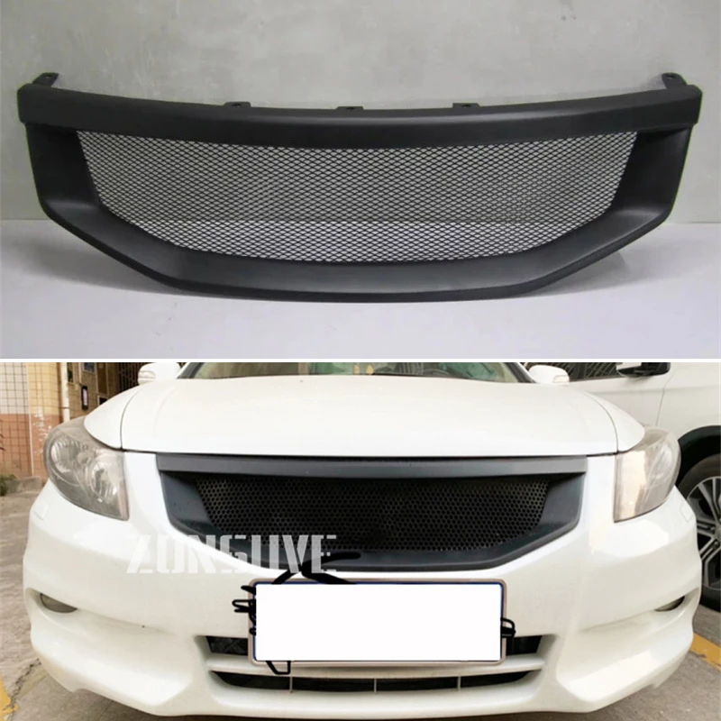 

Use For Honda Accord Sedan 2011 2012 Year Carbon Fibre Refitt Front Center Racing Grille Cover Accessorie Body Kit Zonsuve