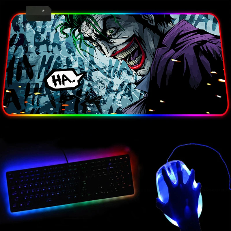 

RGB LED Lights Desktop Gaming Mouse Pad Cushion Computer Accessory