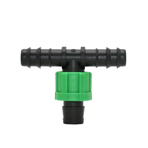 Image for Garden hose 1/2 to 16mm drip tape tee connector lo 