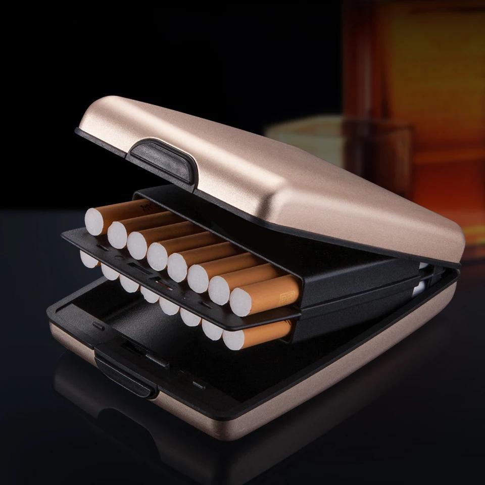 Двойной чехол для сигарет высокое качество пластиковая коробка мужчин подарок