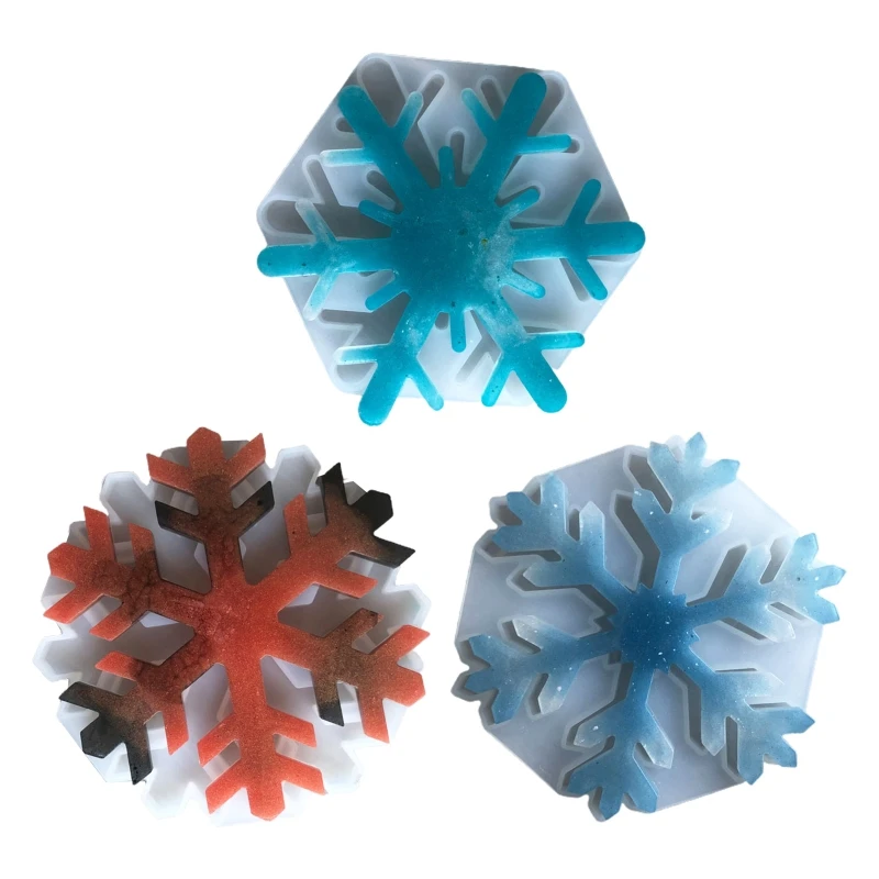 

Рождественская снежинка Coaster литье силиконовая форма «сделай сам» кристальная эпоксидная смола, форма
