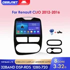 2 Din Android 10 автомобильный мультимедийный плеер для Renault CLIO 2012-2016 радио GPS навигация WiFi Bluetooth 4G LTE RDS BT DSP WIFI SWC