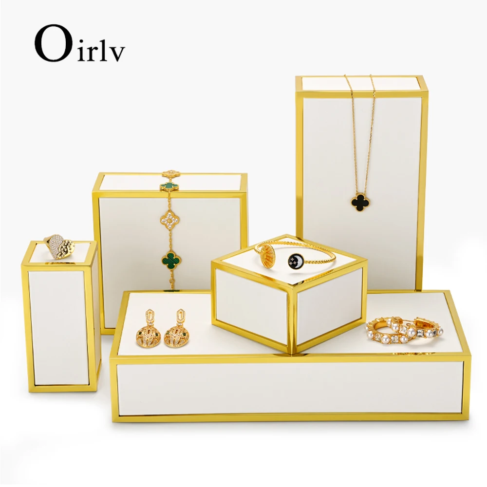 Oirlv Metal Jewelry Necklace Display Stand set  Earrings Display Stand Bracelet Display Prop Jewelry Storage Display