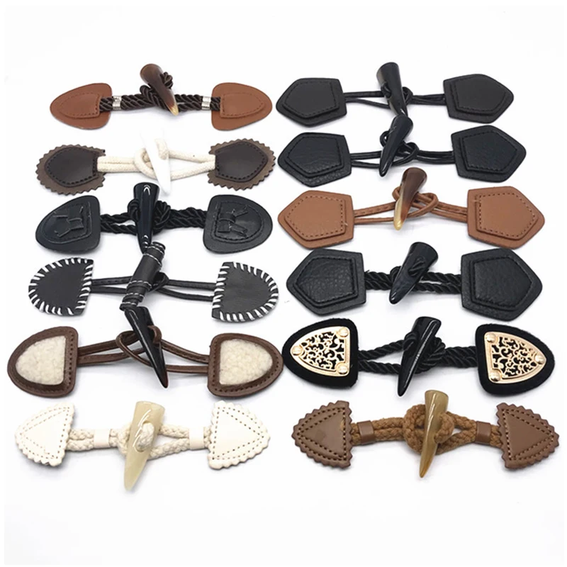 Пуговицы роговые кожаные металлические 2 шт./лот