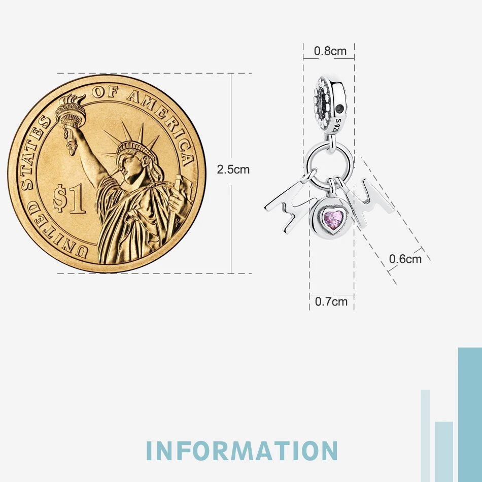 Розовыми камнями для мамы с позолоченным кольцом подходит оригинальные Подвески