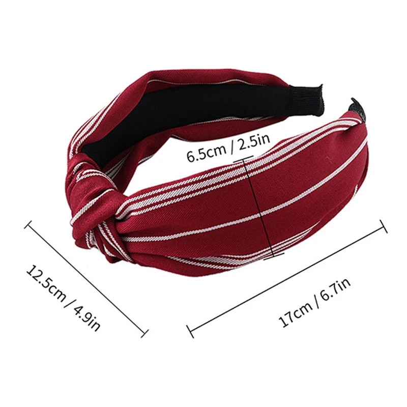 Women Cross Knotted Wide Headband Solid Color Striped Head Hoop Sport Yoga Stretch Twist Wrap Turban Girls Hair Accessories |
