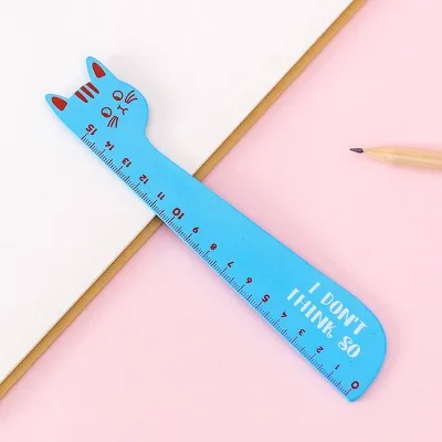 15cm-wooden02 1 шт. простой стиль 15 см 18 см 20 см прозрачная акриловая линейка простая линейка квадратная линейка милые канцелярские принадлежности для рисования - Цвет: 15cm-wooden02