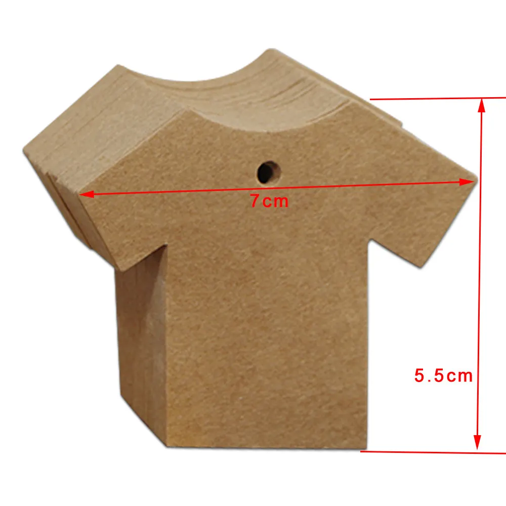 200 шт./лот 7*5 5 см в форме события пустая крафт-бумага футболка цена подвесная бирка