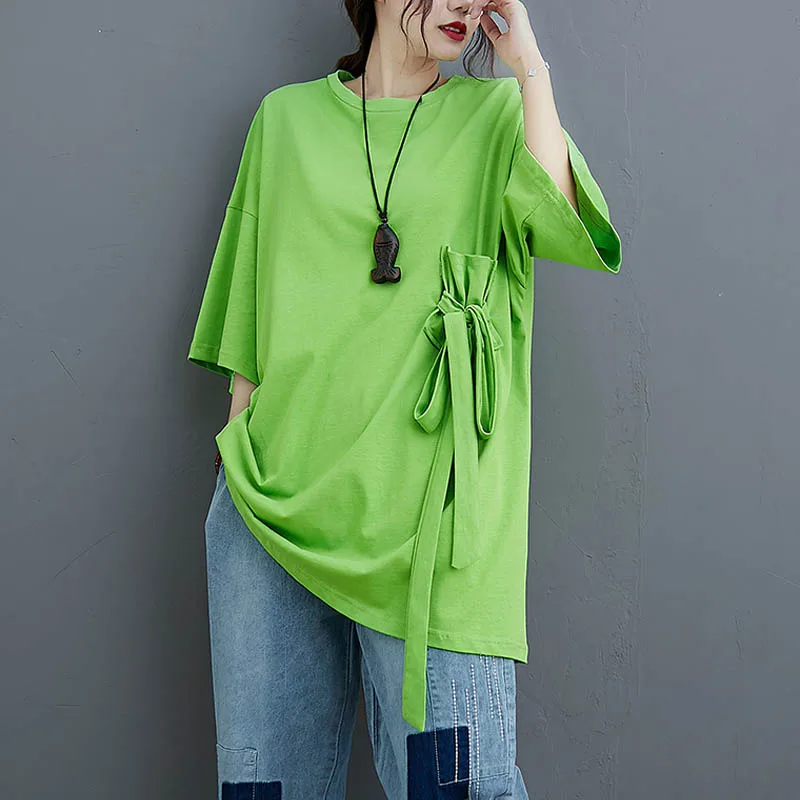 Plus Size Cotton T-Shirts For Women 2020 New Summer Casual Basic Lady Tops Tees Female Short Sleeve Ladies Tunic 4XL 5XL | Женская