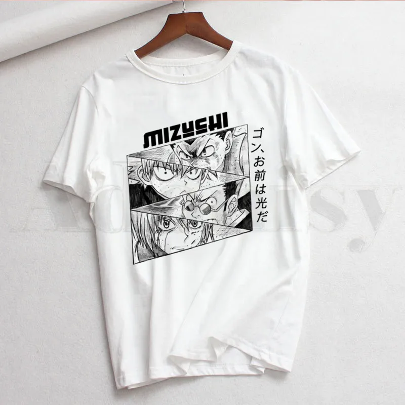 

Hunter X Hunter Hxh Killua Zoldyck Hisoka аниме футболка с коротким рукавом женские топы футболки Harajuku винтажные футболки женские летние