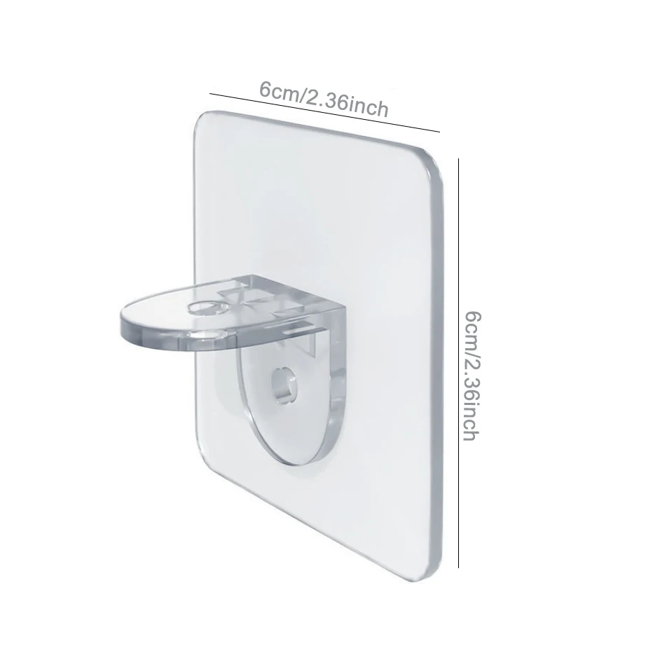 

10Pairs Double-Sided Adhesive Wall Hooks Hanger Strong Suction Cup Sucker Mount Hanger Self Transparent Multi-Purpose Kitchen