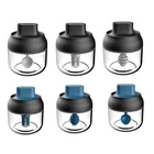 Силиконовая банка для соды, меда, специй, ложка, крышка, Герметичная Бутылка для приправ, кухонная банка для соусов, домашняя ложка для приправ, встроенная щетка