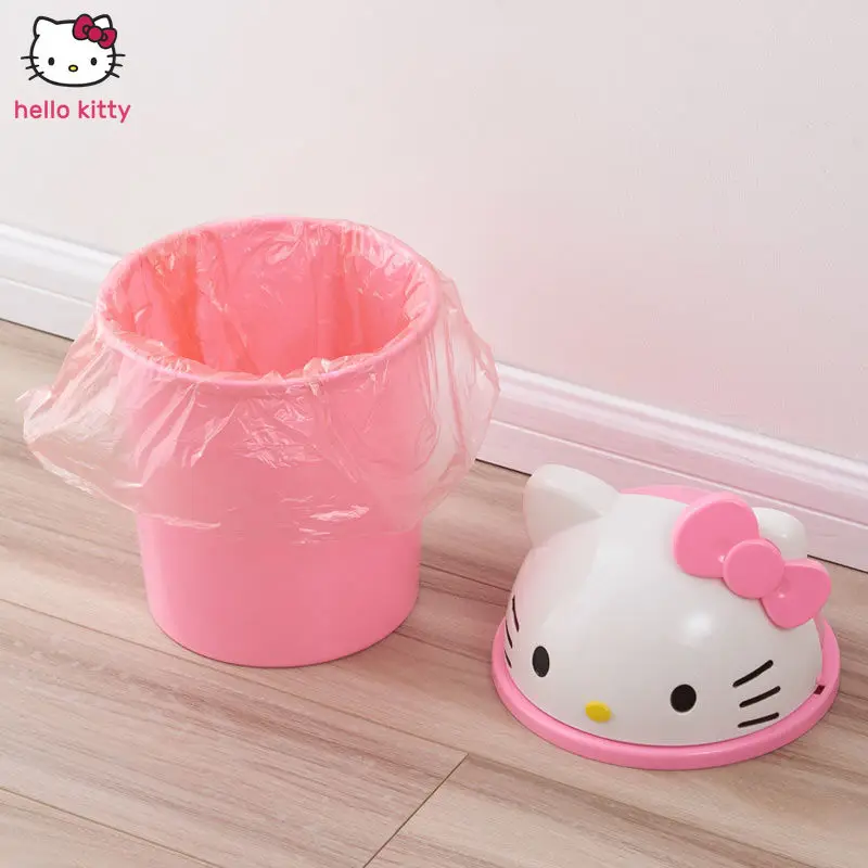 Hello kitty креативная мультяшная настольная мусорная корзина для дома Милая Спальня