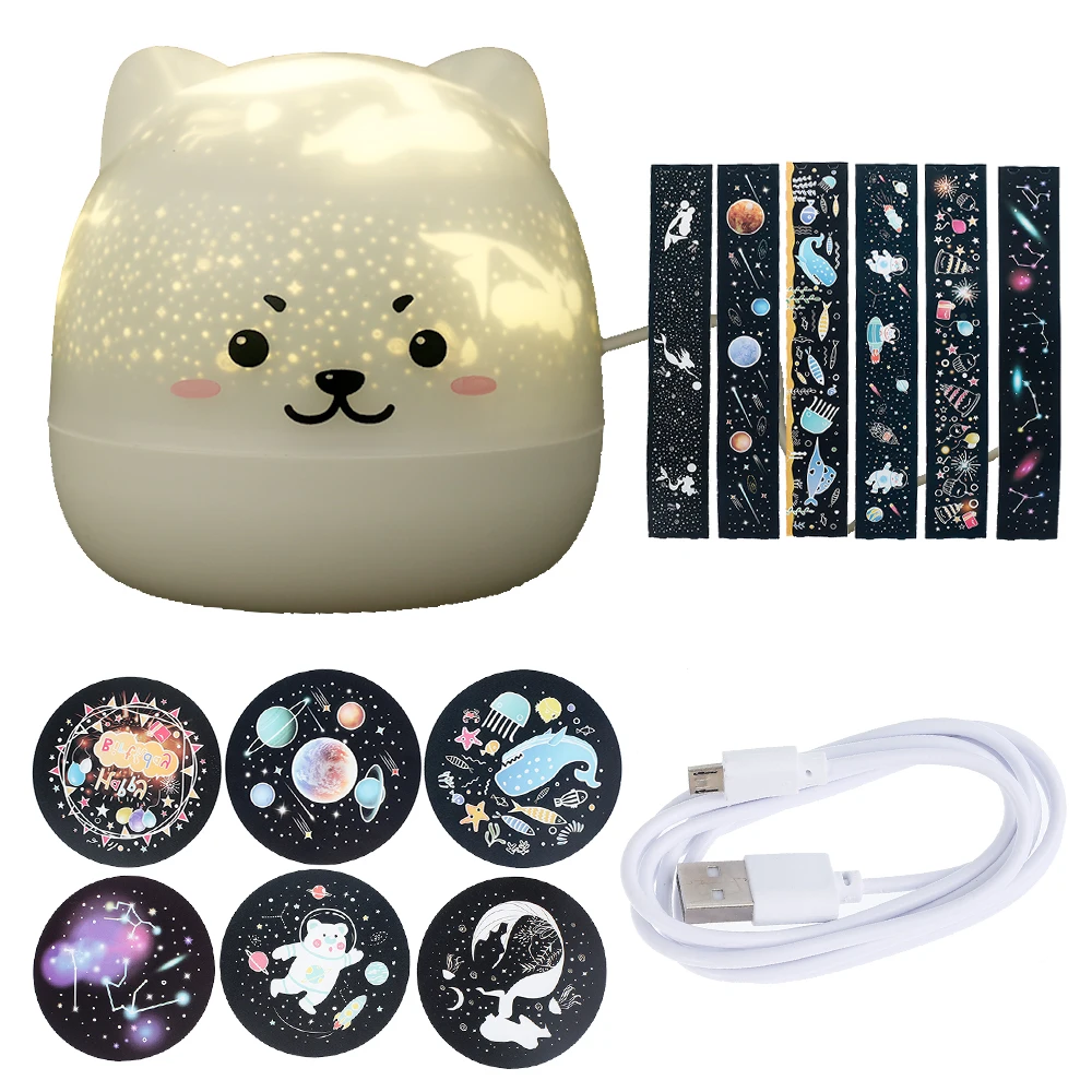

Star Projector Light Colorful Music LED Night Lights For Kids USB Charging/Rotatable/Sing Project lamp Bedroom Light