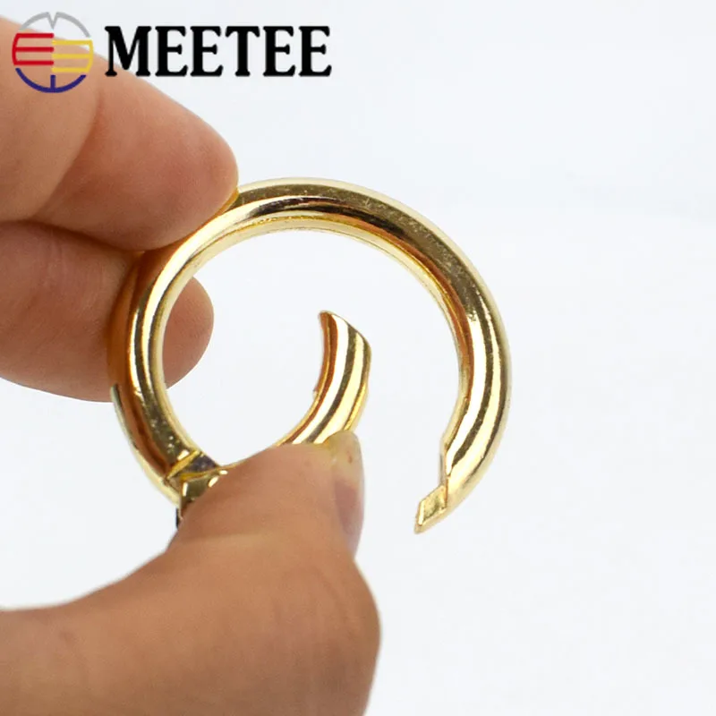 5/10 шт. Meetee 25 мм пружинное металлическое D образное кольцо сумки ремень собака цепь