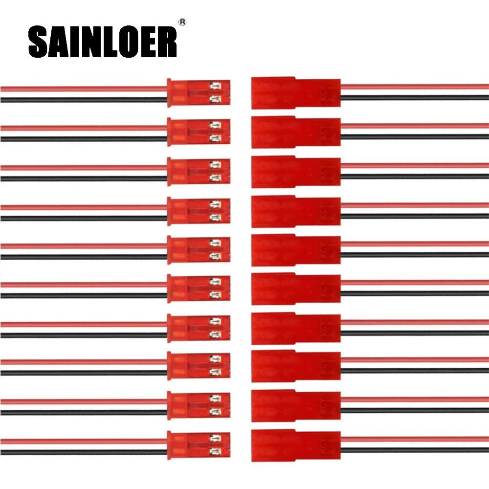 

SAINLOER 10 pairs/lot 100mm/150mm JST Connector Plug Kabel Man + Vrouw Voor Rc Batterij 10cm/15cm