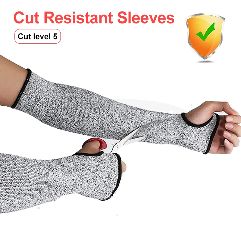 Защитные рукава режущие защищают руку от тепла и резки 5 уровней защиты порезов