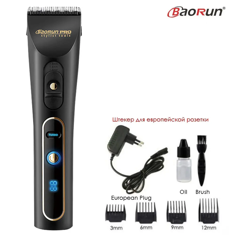 Аккумуляторный триммер для волос BaoRun A6S Мужская бритва бороды электрическая